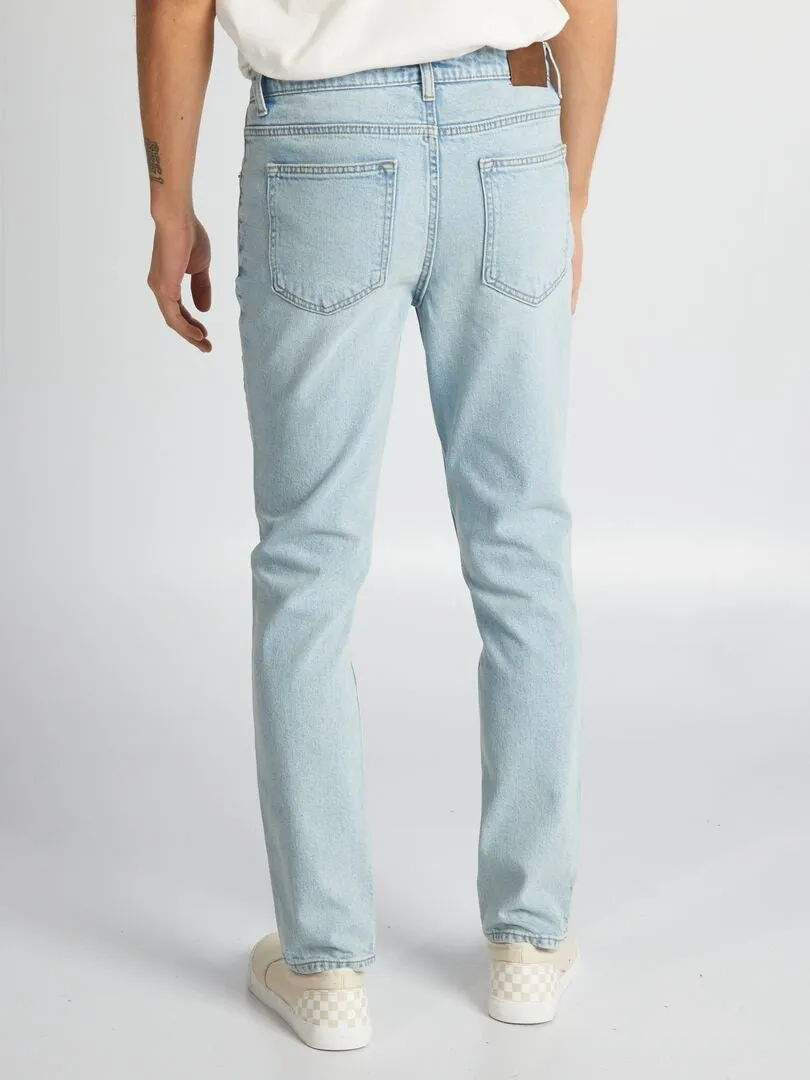 VAQUERO SLIM FIT CON 5 BOLSILLOS  AZUL